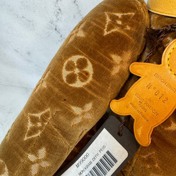 Louis Vuitton Teddy Bear Monogram Doudou Plush Velour 2005 RARE Numbered 012/500 - Picture 4 of 10